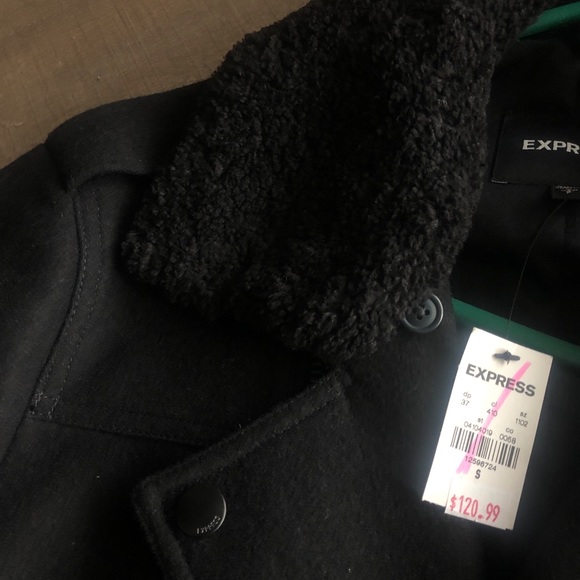 NWT Express bomber style pea coat - Picture 2 of 8